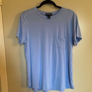 Streetwear Society, light blue tshirt with pocket, size large